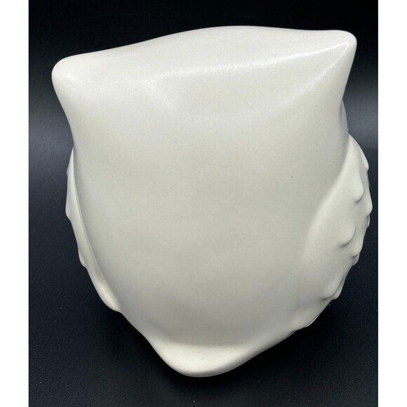 Hallmark Ceramic Snow Owl Ivory White Home Decor Statue Figurine 5"h Eyes Opened - Picture 3 of 15